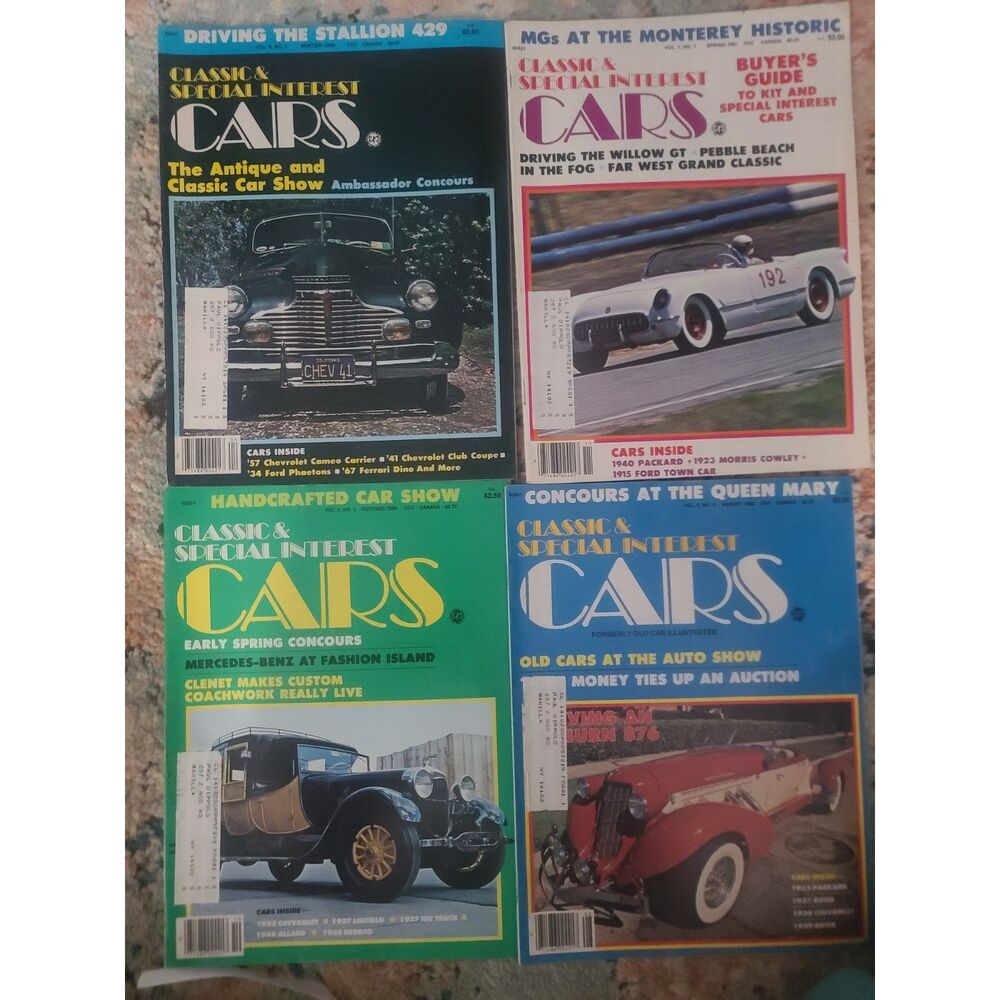 Classics & Special Interest CARS Magazines‎ Lot of 4